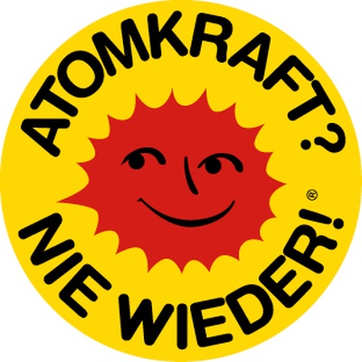 5,5cm - Aufkleber: Atomkraft? Nie wieder!